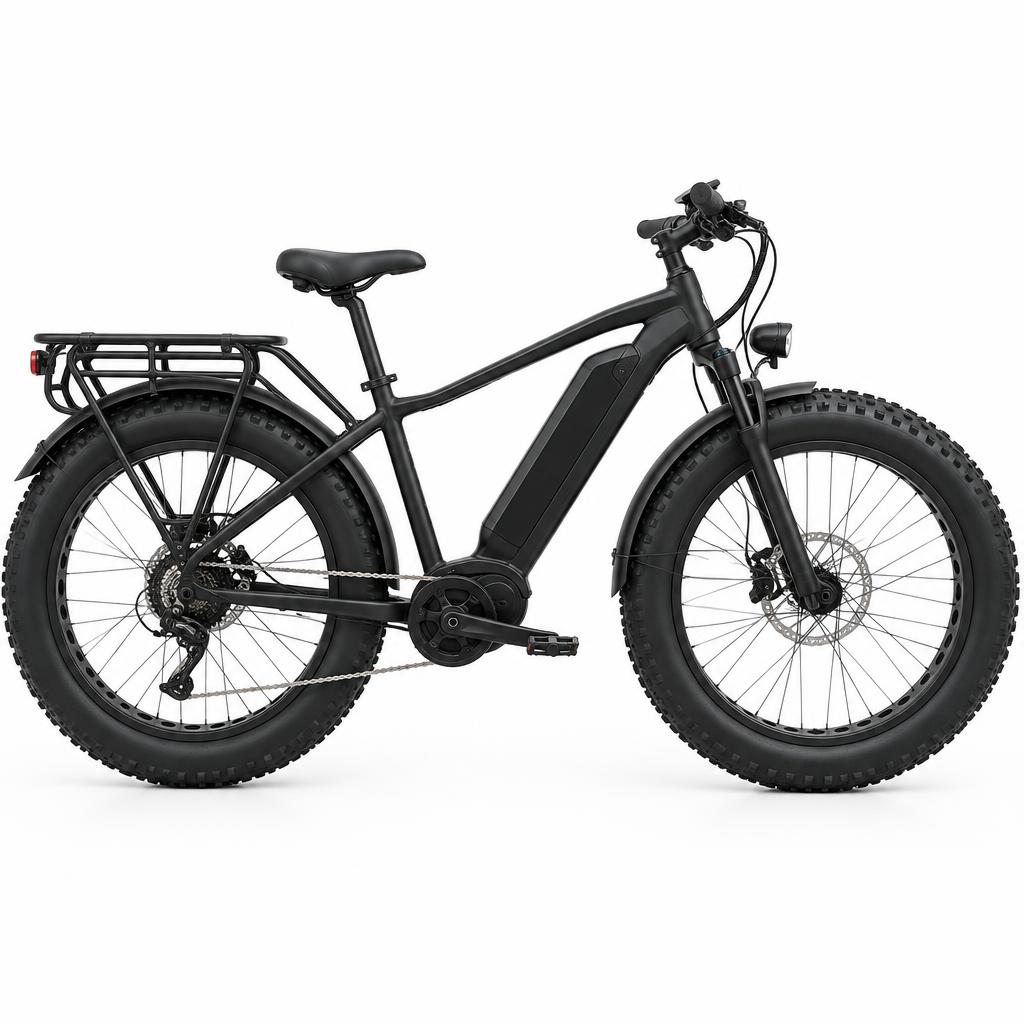 Fiido Fiido Titan fatbike — 696 Wh accu, koppelsensor, 26 inch fatbikes vooraanzicht