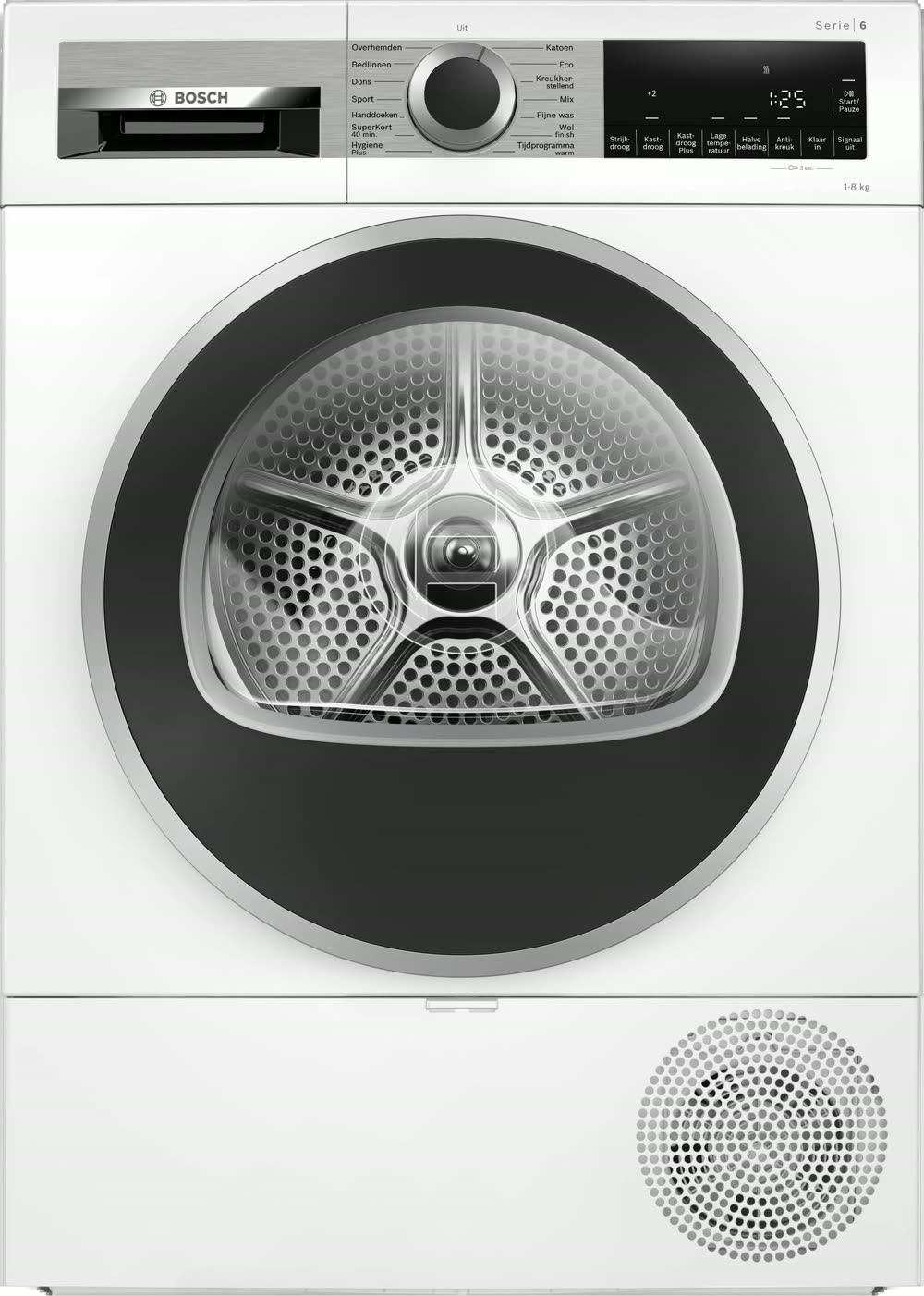 Bosch Bosch Serie 6 WQG233DLNL warmtepompdroger 8 kg wasdroger vooraanzicht
