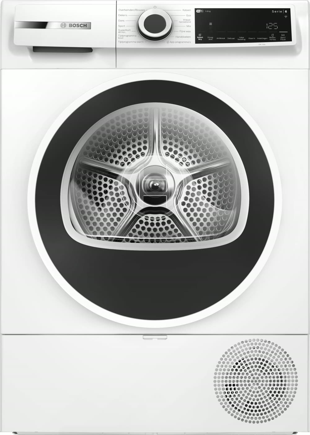 Bosch Bosch Serie 6 WQJ23200NL warmtepompdroger 8 kg Home Connect wasdroger vooraanzicht